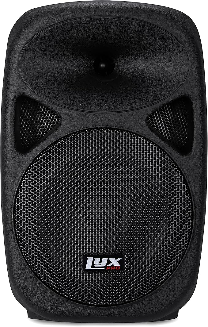 LyxPro SPA-8 Compact 8" Portable PA System 100-Watt RMS Power Active Speaker System Equalizer Bluetooth SD Slot USB MP3 XL...