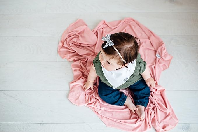 Copper Pearl Baby Swaddle Blanket - Premium Knit Baby Blanket, Large Soft Stretchy Receiving Blankets for Baby Girl, Swaddles for Newborn, Infant, and Toddler (Darling)