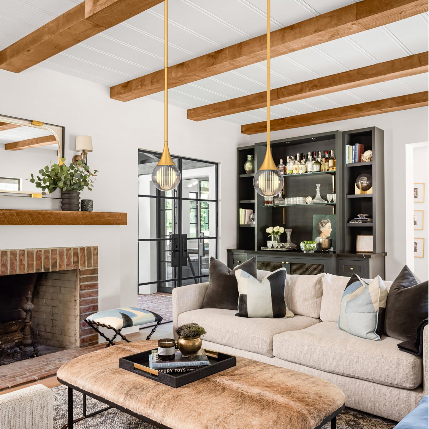 3-Pendant Lights Kitchen Island  discomfort-reducingted Gold Globe Crystal Ceiling Hanging Light Fxitures  Led Light Fixtures Metal Rod Ceiling Glass Pendant Lighting For Kitchen Island Dining Room Bar