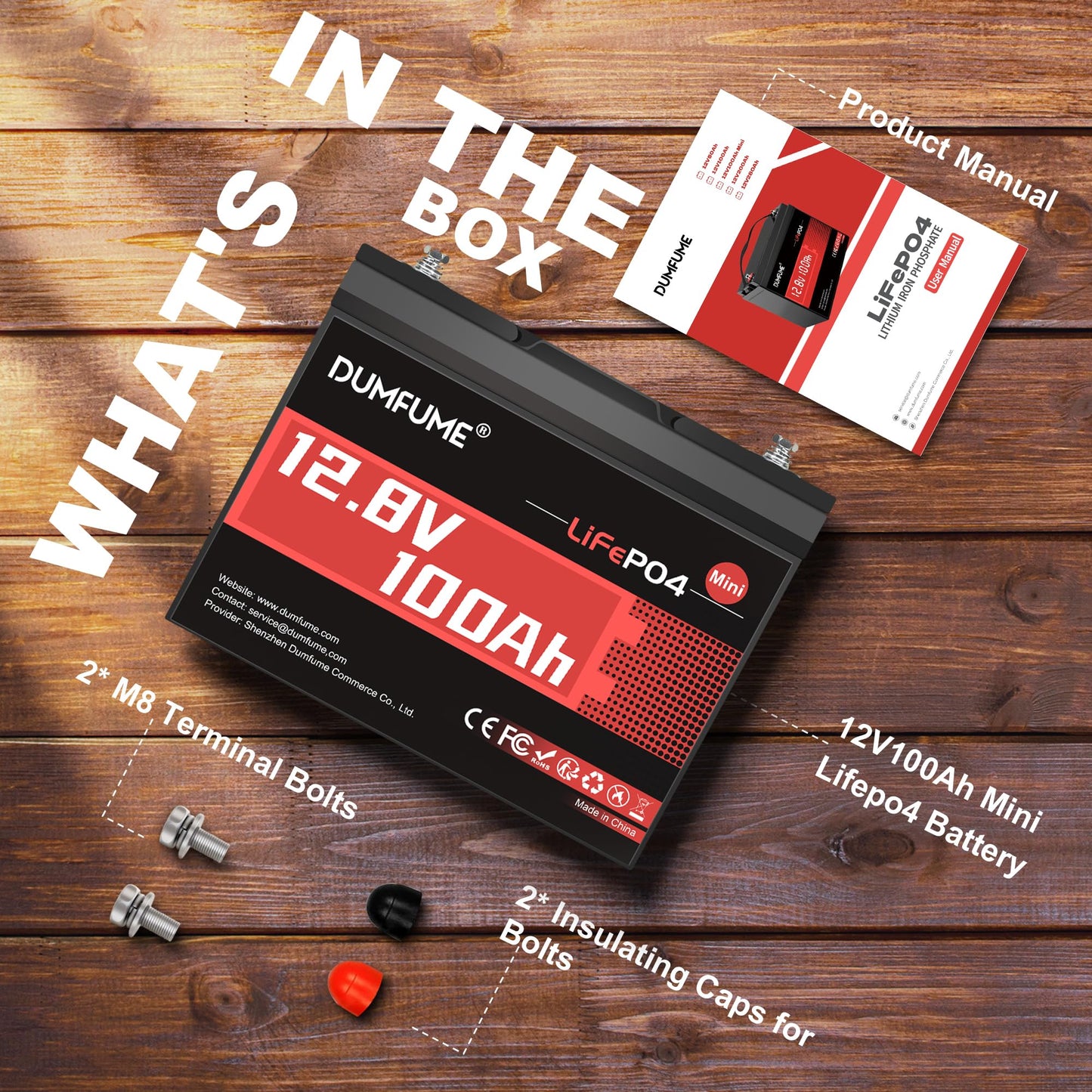Dumfume 2 Pack 12V 200Ah Lifepo4 Battery,2560Wh Deep Cycle Lithium Iron Phosphate Battery 200A Bms, 15000+ Cycles, Ideal For Rv,