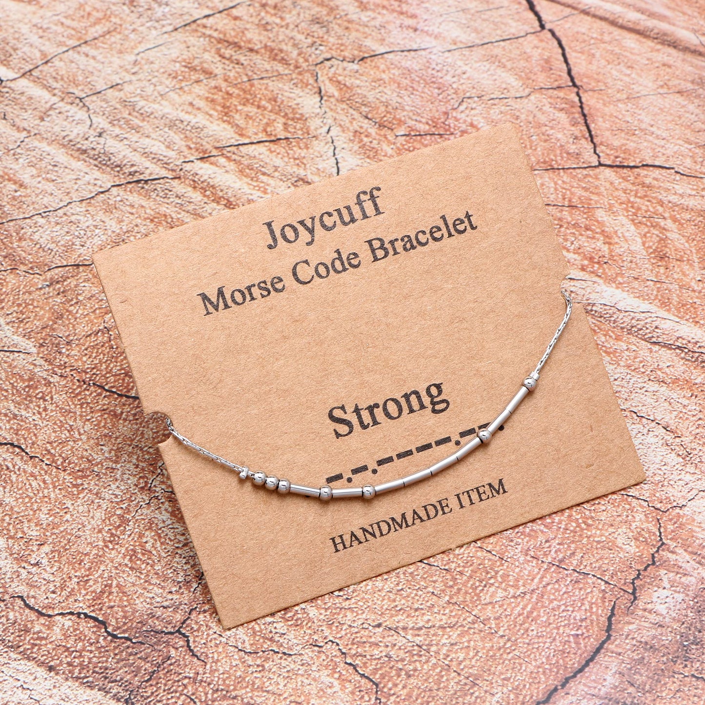 JoycuFF Strong Morse Code for Women Sister Mom Best Friend Inspirational Bracelets for Friendship Motivational Gifts Encourageme