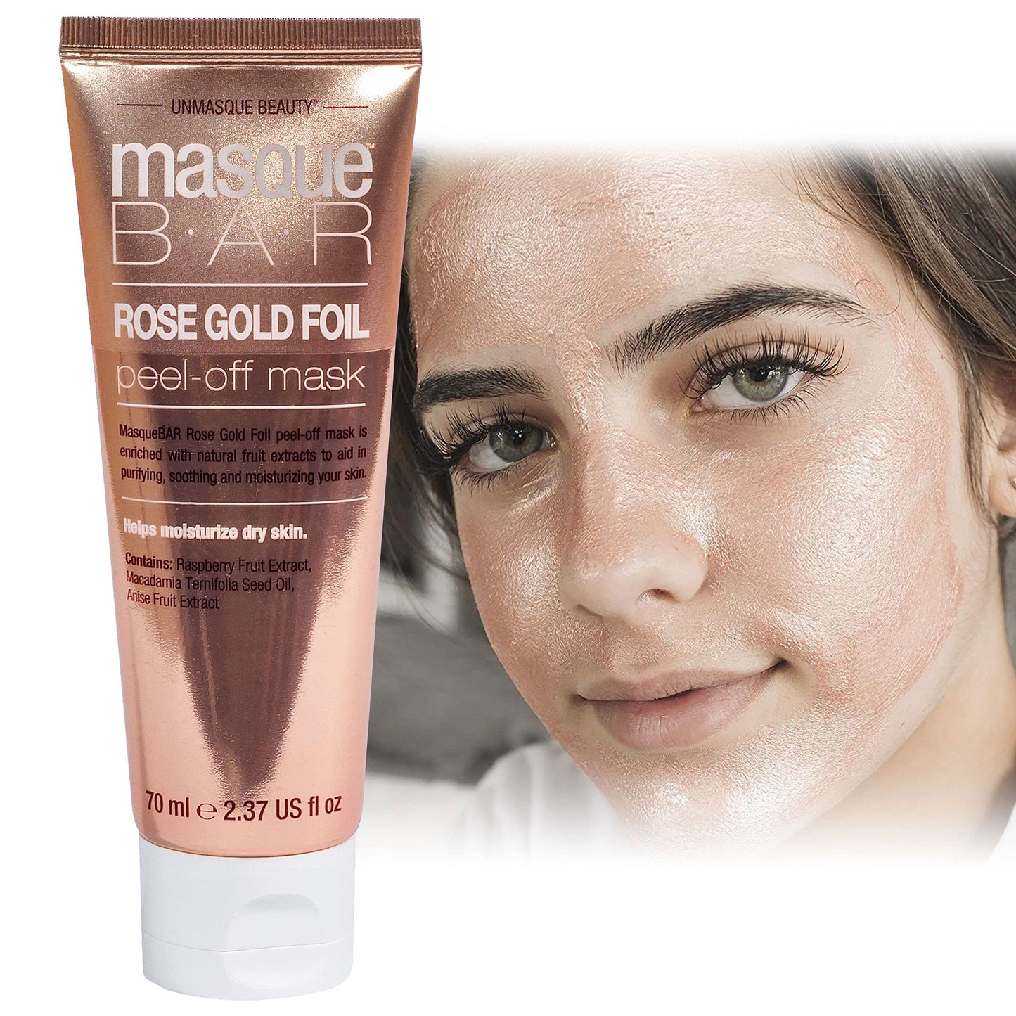 Masque Bar Rose Gold Foil Peel Off Mask - Tube