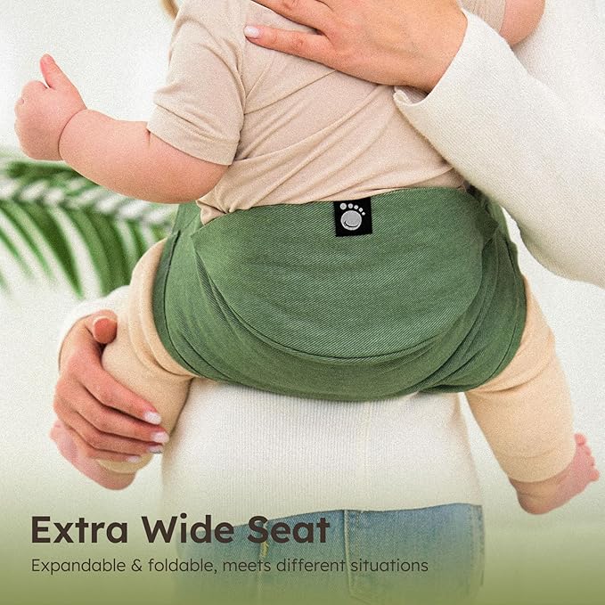 Toddler Sling Carrier - Premium Cotton, Expandable & Ergonomic, One Size Fits All, Ideal for 6-48 Months (11-44 lbs), Compact & Easy to Use, Dark Gray