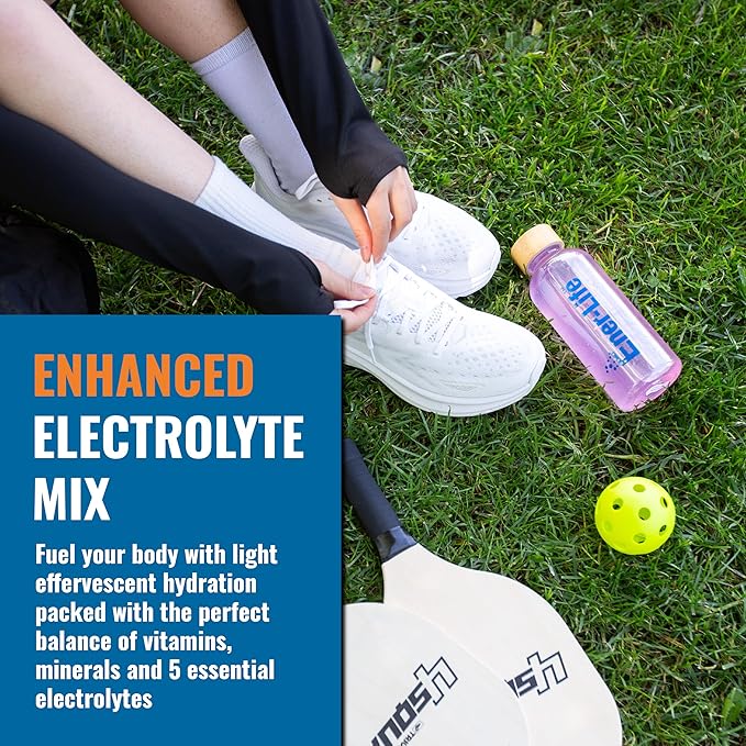 Ener-IV Electrolyte Drink Mix - Electrolytes Powder Packets, Hydration Powder Drink, Hydrate Liquid Mix, Low Sugar Rehydration for Women & Men - Mixed Berry, 24 Count