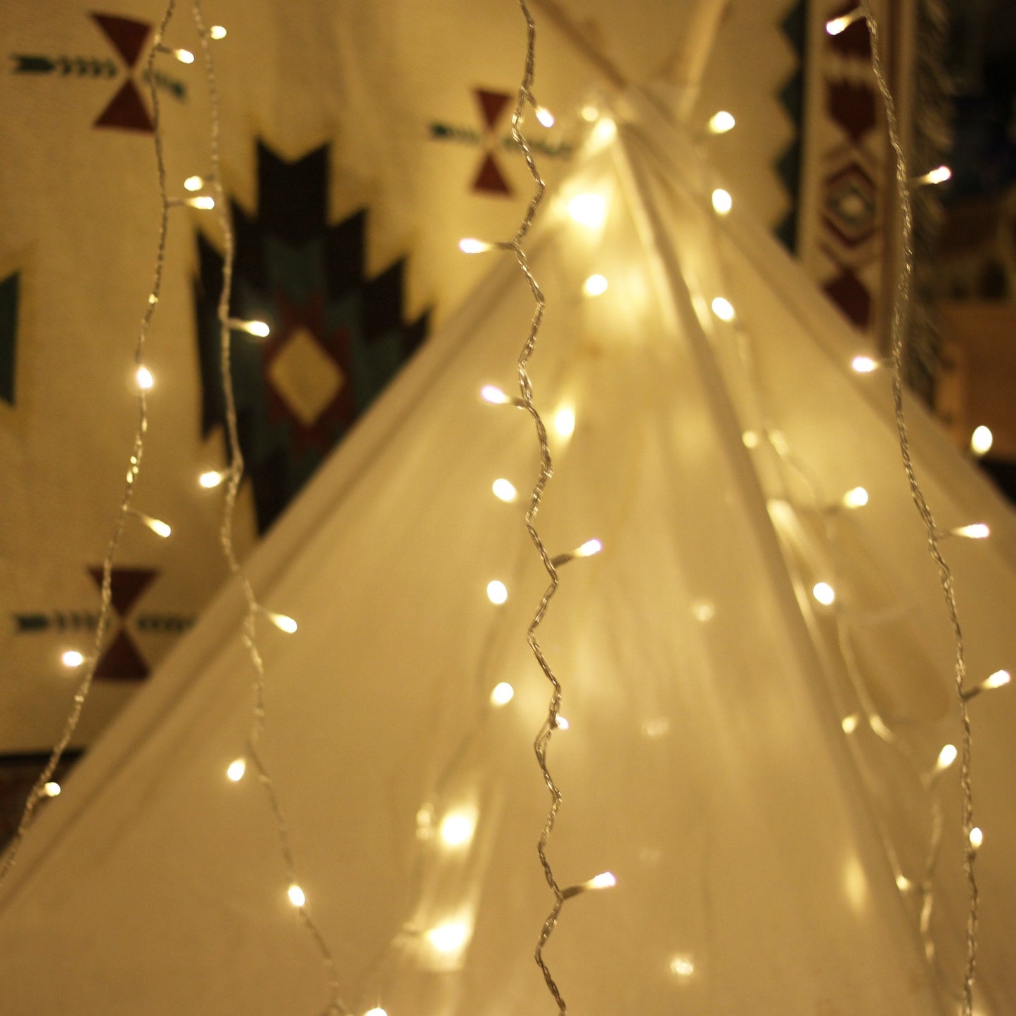 Louis Choice Led String Lights, 100 Warm White Lights, 49Ft Waterproof, Indoor/Outdoor, With Timer, Model Lc_Slp