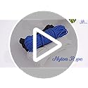 jijAcraft Nylon Rope, 100 Feet White Nylon Rope, 1/4 Inch Solid Braided Rope Thick Strong Nylon Rope for Multi-Purpose Tie...