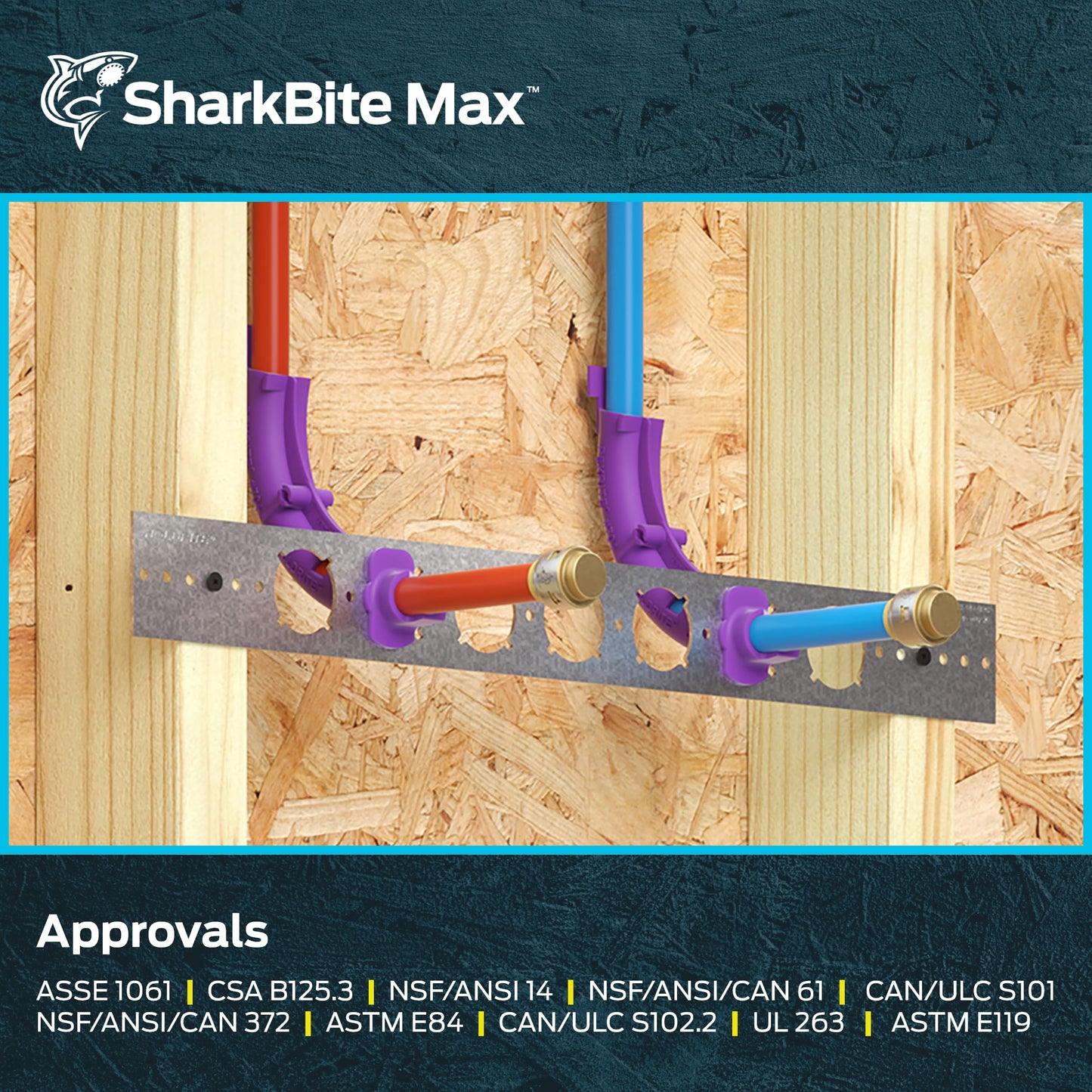 SharkBite Max 1/2 Inch Push Cap, Push to Connect Brass Plumbing Fitting, PEX Pipe, Copper, CPVC, PE-RT, HDPE, UR514A