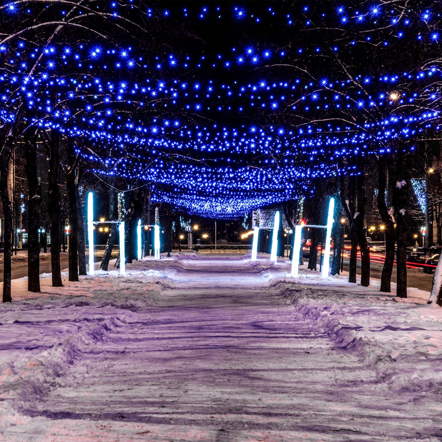 Solar String Lights For Outside  39Ft 100 Led Solar String Lights Outdoor With 8 Modes Solar Lights For Outside Waterproof For Yard  Fence Balcony  Party Christmas Tree Decorations (Blue)