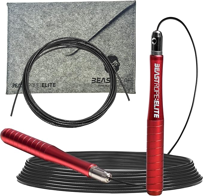 Beast Gear Jump Rope for Men and Women - Built for Speed, Premium Aluminium Jumping Rope for Advance Fitness - Boxing, MM...