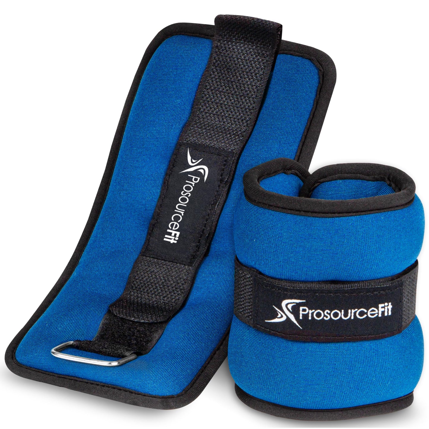 ProsourceFit Ankle / Wrist and Arm / Leg Weights Set of 2, Adjustable Strap for Men and Women, Blue 3 LB
