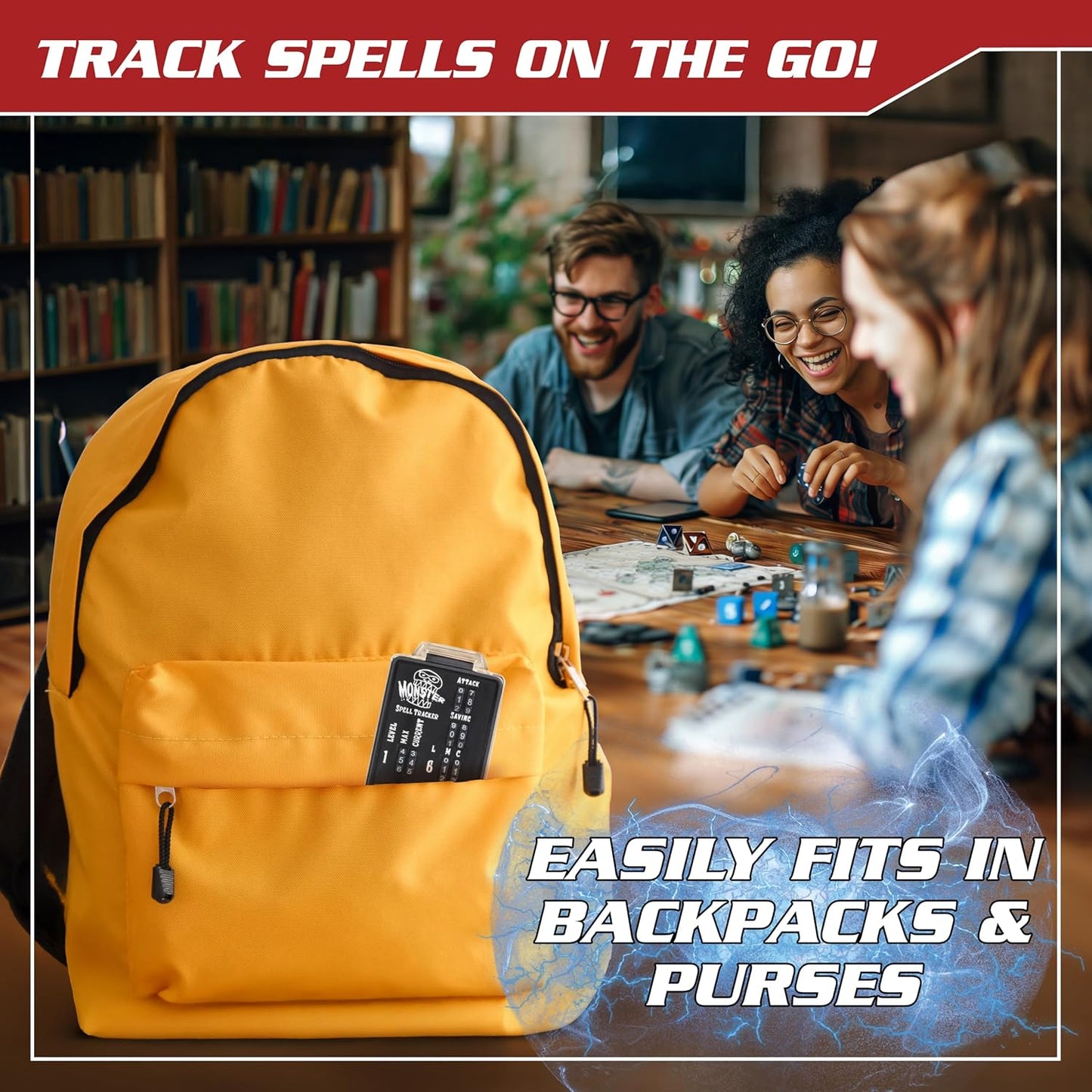 Ultimate RPG Spell Tracker for DND (2 pk)- Keep Track of All Magic Stats, Levels, Modifiers Easily w Adjustable Place-Locking Dials & Protective Cover- Compatible w Dungeons Dragons 5e Tabletop Games