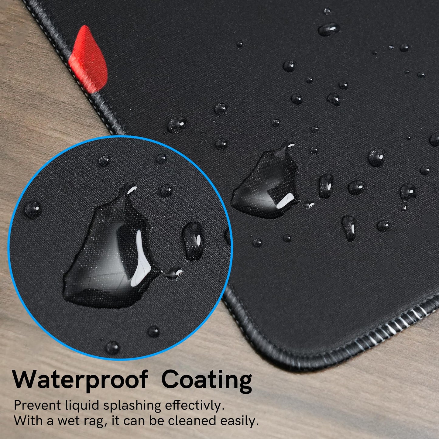 GMKWTL Large Gaming Mouse Pad for Desk, Black Plum Blossoms XXL Mouse Pad, 35.4x15.7 Inch, Waterproof, Non-Slip Rubber Base