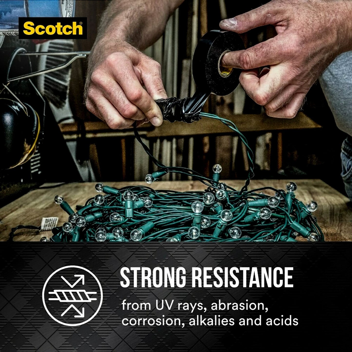 Scotch 3M Super 33+ Vinyl Electrical Tape, .75-Inch x 66-Foot, Pack of 10 Rolls, Insulates and Protects Against Abrasion and Moisture, Protective Jacketing up to 600V Splice Insulation (6132-BA-10)