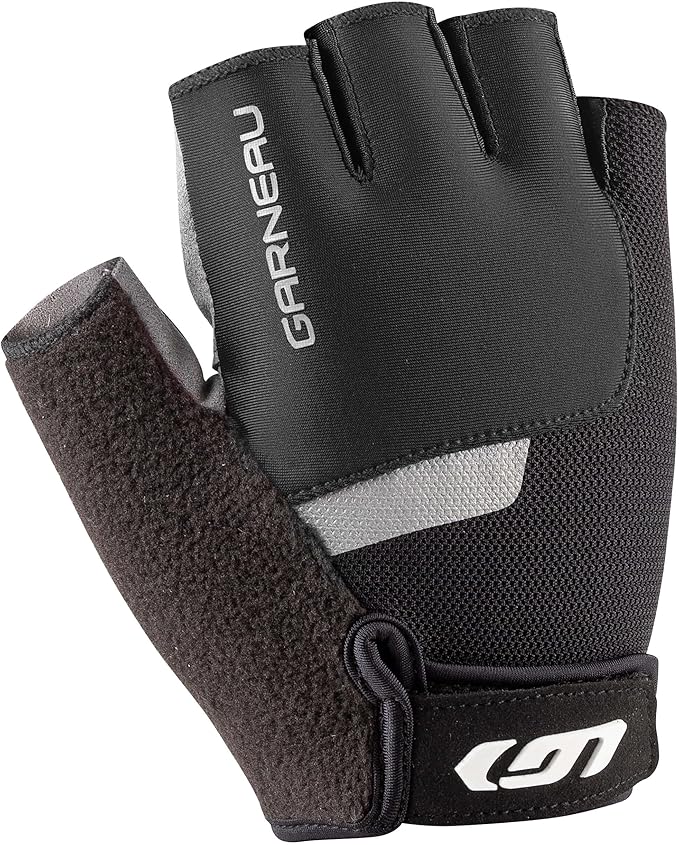 Garneau Men's Biogel Rx Bike Gloves | Half-Finger Cycling Gloves for Men | Shock-Absorbing Pad | Breathable & Lightweight
