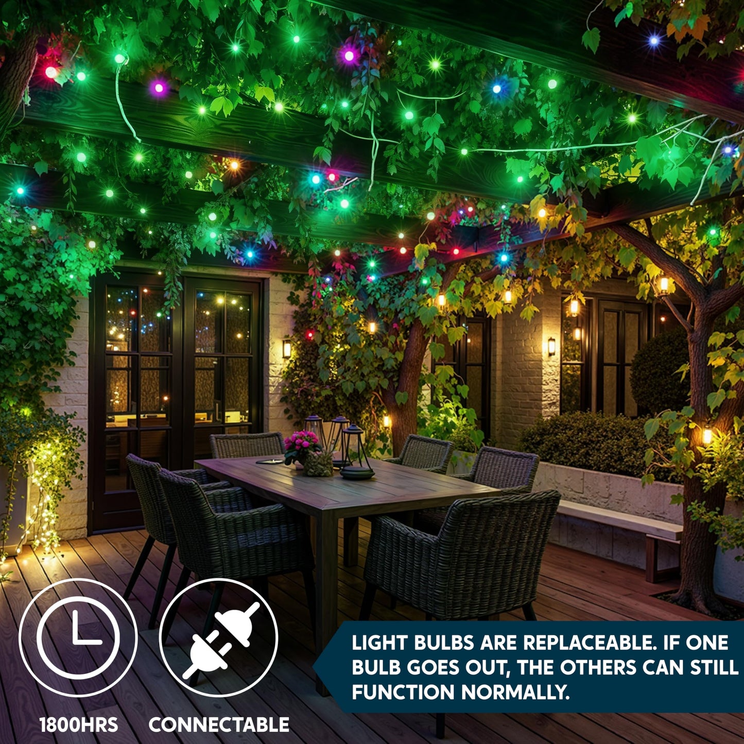 Joiedomi Christmas String Lights Indoor 100 Count Mini Green Light 21.4 Ft Lighting Decor For Patio Dorm Classroom Bedroom Holiday Wedding Party Garland Birthday Festival White Wire