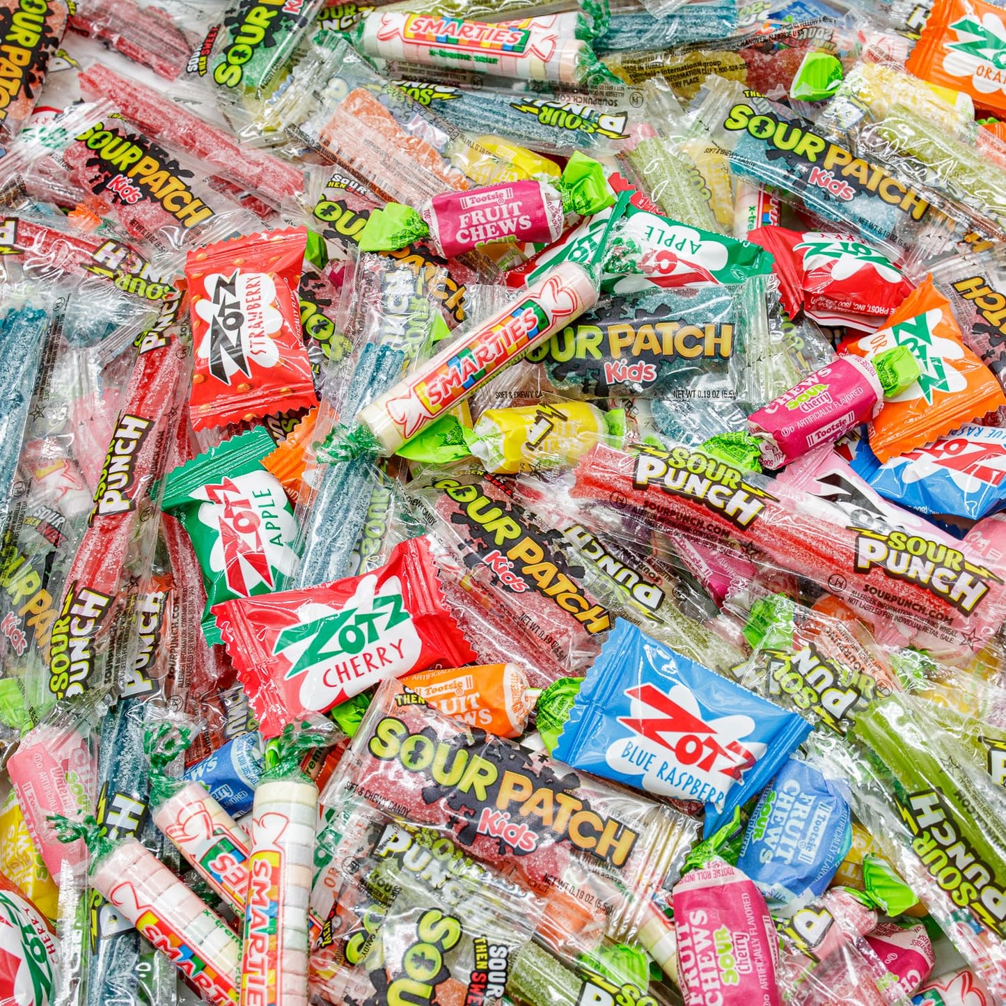 Sour Candy 3 lb - Bulk Bag, Individually Wrapped, Fruit Flavored