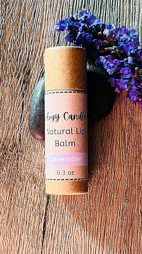 Handmade Natural Lip Balm Set of 5- Original, Mint, Cocoa, Lavender, Grapefruit - 5 Pack