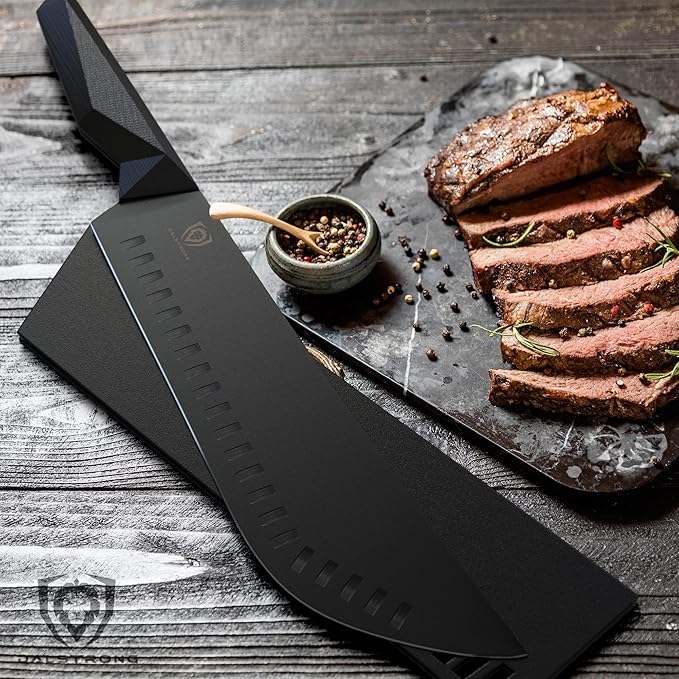 Dalstrong Bull-Nose Butcher Knife - 10 inch - Shadow Black Series - Black Titanium Nitride Coated - High Carbon 7CR17MOV-X Steel - Breaking Knife - Sheath - NSF Certified