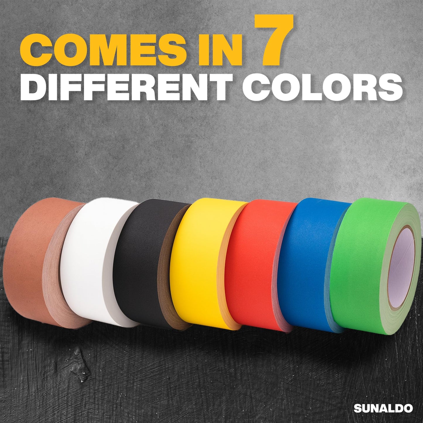 SUNALDO Gaffers Tape (2" x 30 Yards) Strong Hold, Easy to Rip, Residue-Free Professional Grade Gaffer Floor Tape for Electrical Cords, Matte Finish Non Reflective, Weather Resistant (1 Pack, Black)
