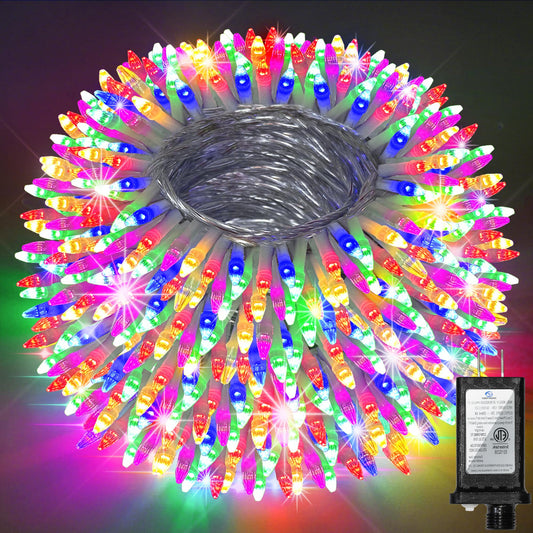 750 Led Christmas String Lights Outdoor  240Ft Twinkle Fairy Lights With Timer & Memory  12 Modes Dimmable Waterproof Tree Light For House Patio Wedding Party Christmas Decororations  Multicolor