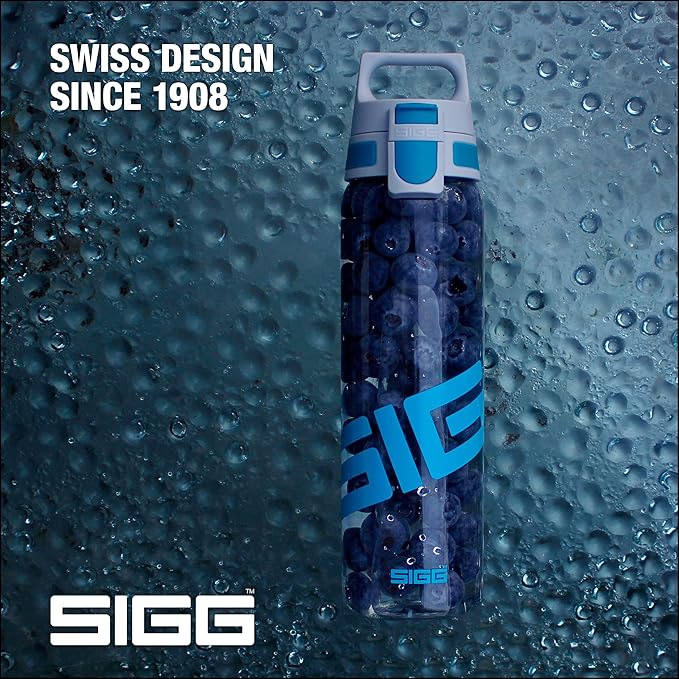 SIGG - Tritan Renew Transparent Water Bottle - Total Clear ONE MyPlanet - For Carbonated Beverages - Dishwasher Safe - With Fruit Strainer - Leakproof & Lightweight - BPA Free - 17 Oz / 25 Oz / 51 Oz