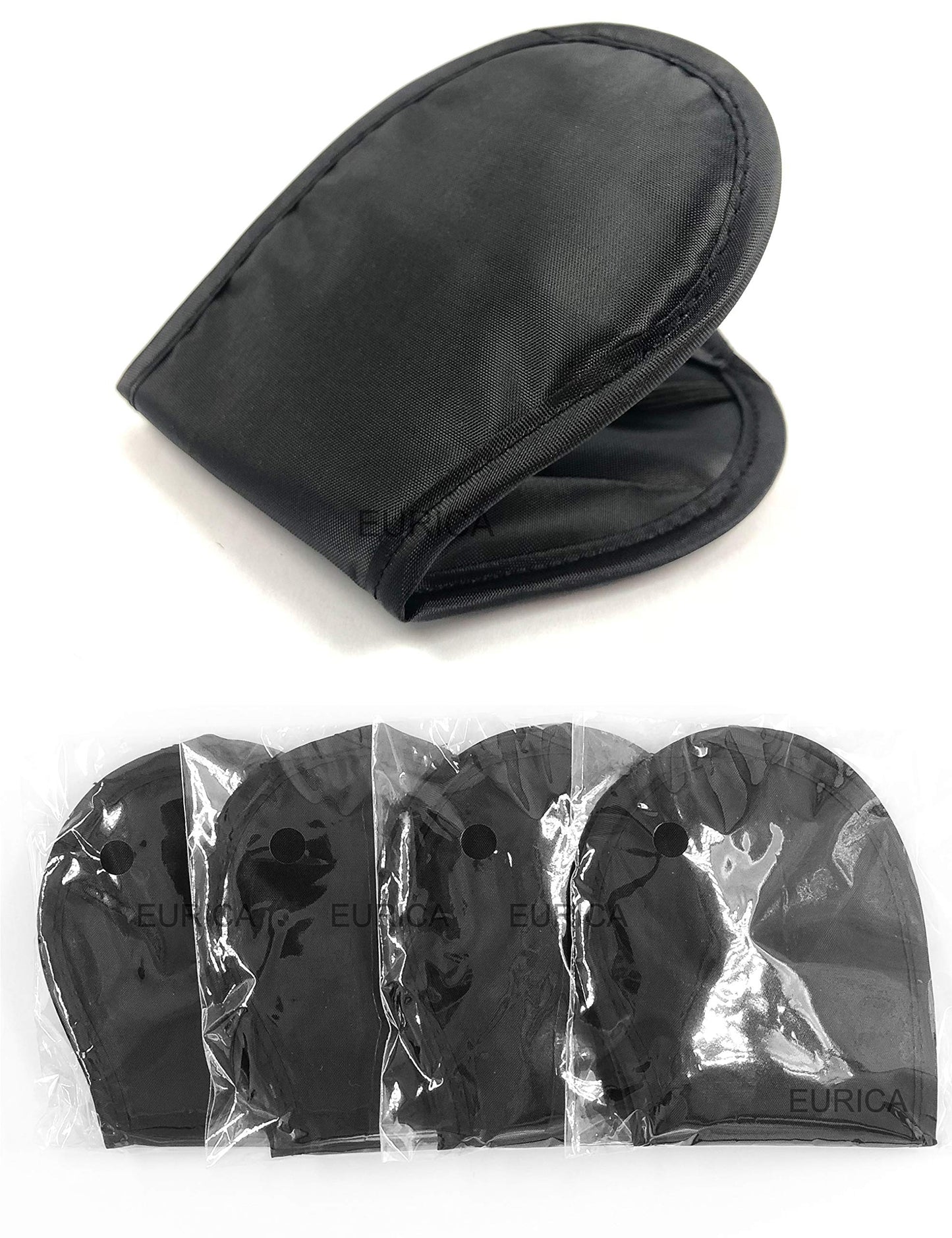 Eye Mask Sleep Masks Sleeping Mask Blindfold Eye Cover Team Building Games Party with Nose Pad and Adjustable Strap for Women Men Kids 4 Layers Black (30 Pack)