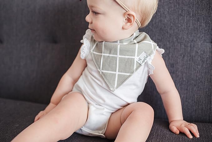 Copper Pearl Baby Bandana Drool Bibs for Drooling and Teething 4 Pack Gift Set “Urban Set