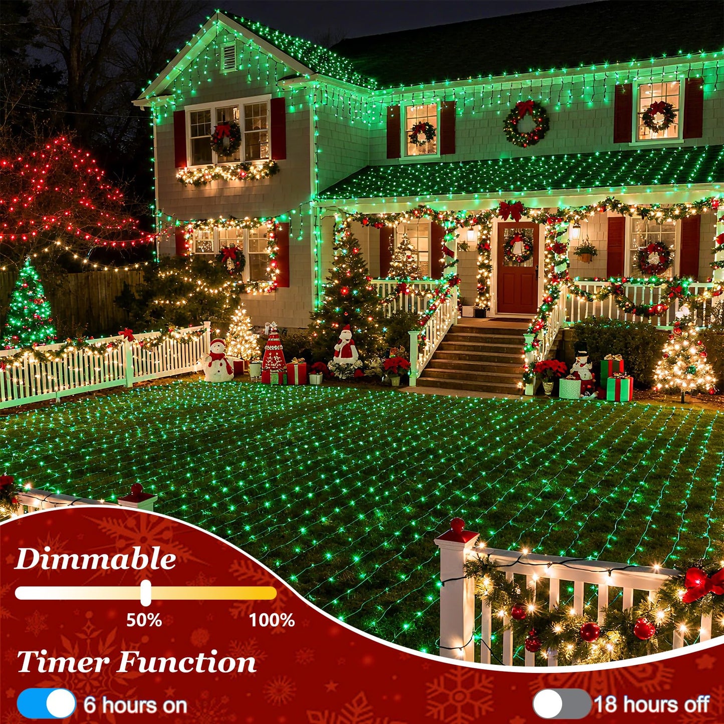 750 Led 240Ft Christmas String Lights Outdoor With 12 Lighting Modes  Green Wire Christmas Lights With Timer & Dimmable  Waterproof Plug In Fairy Lights For Room Party Home Patio Wedding Xmas  Green
