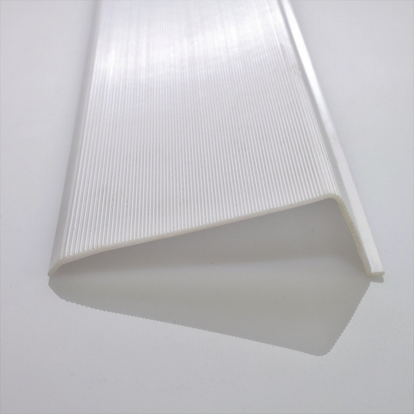 Beam Lighting Under Cabinet Light Cover - White Ribbed Acrylic Diffuser, L-Shaped, 24, Model Ws-320
