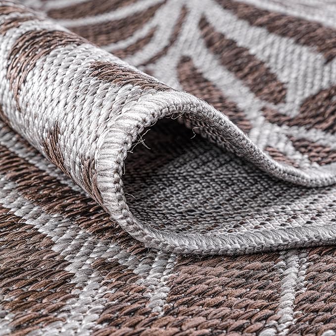 Keen Home Design Terrace Outdoor Area Rug - 6x9 Washable Indoor/Outdoor Rug for Patio, Kitchen, Balcony, Beach, Garden, Deck and Porch, Size: 6'x8'10"
