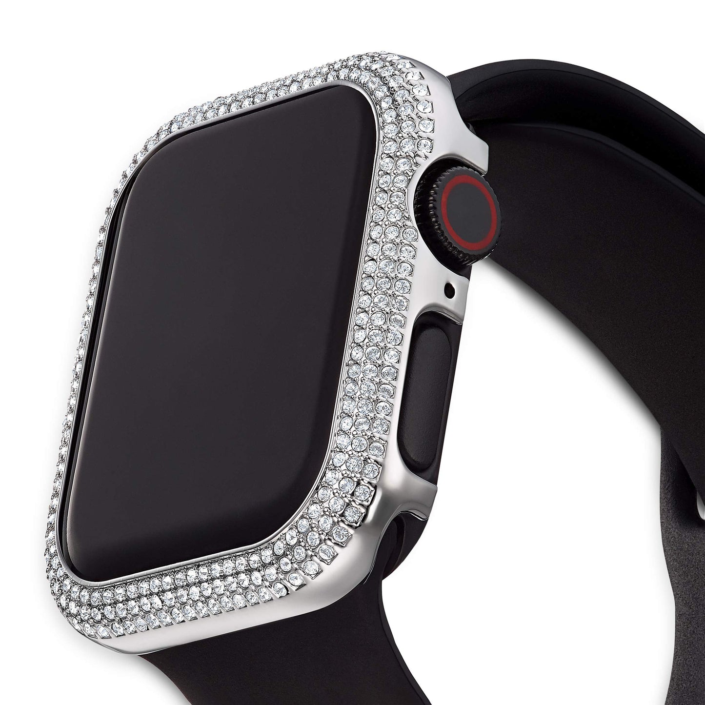 Swarovski Sparkling Smartwatch Case Compatible With Apple Watch Series 4 And 5, 40Mm, Silver Tone