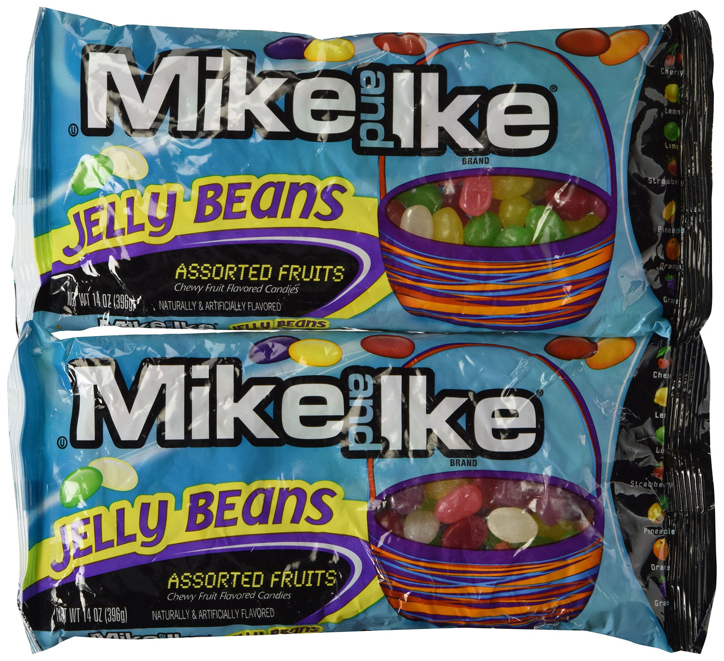 Mike & Ike Assorted Fruits Jelly Beans 14Oz., 2 Packs