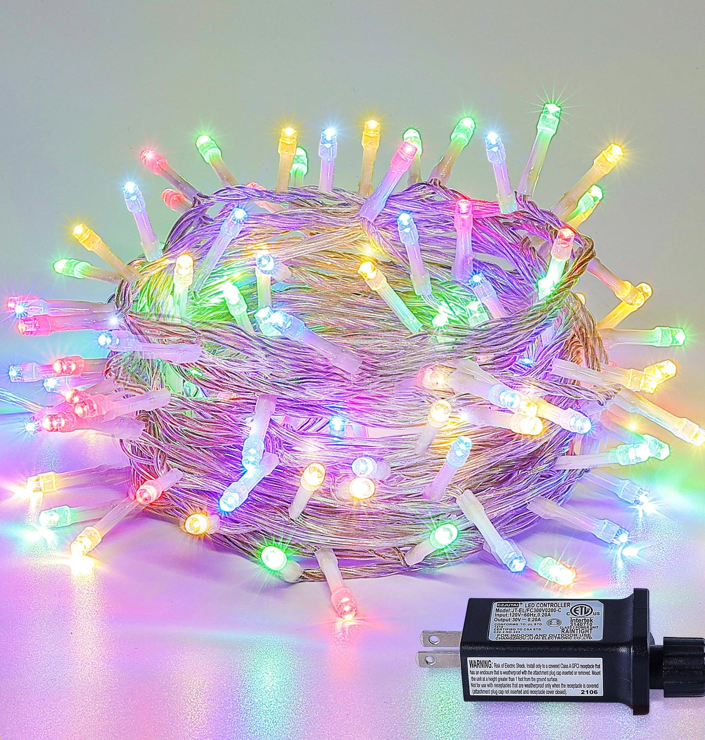 Mygoto 98Ft 200 Leds Multicolor String Lights - Waterproof Fairy Lights, 8 Modes, Ul Certified For Home, Garden, Wedding, Christmas