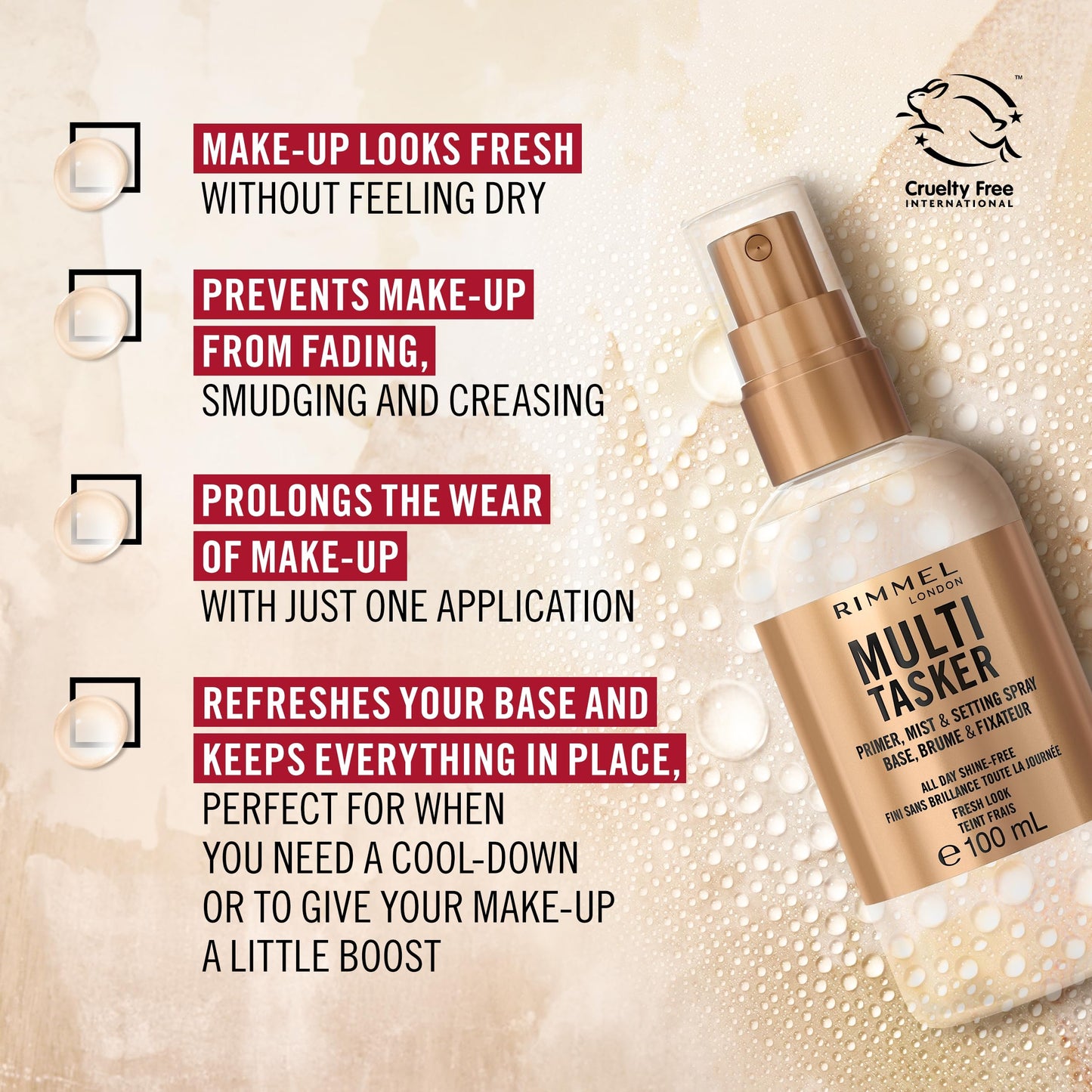 Rimmel Multi-Tasker Setting Spray 3.3 fl oz (Pack of 1)