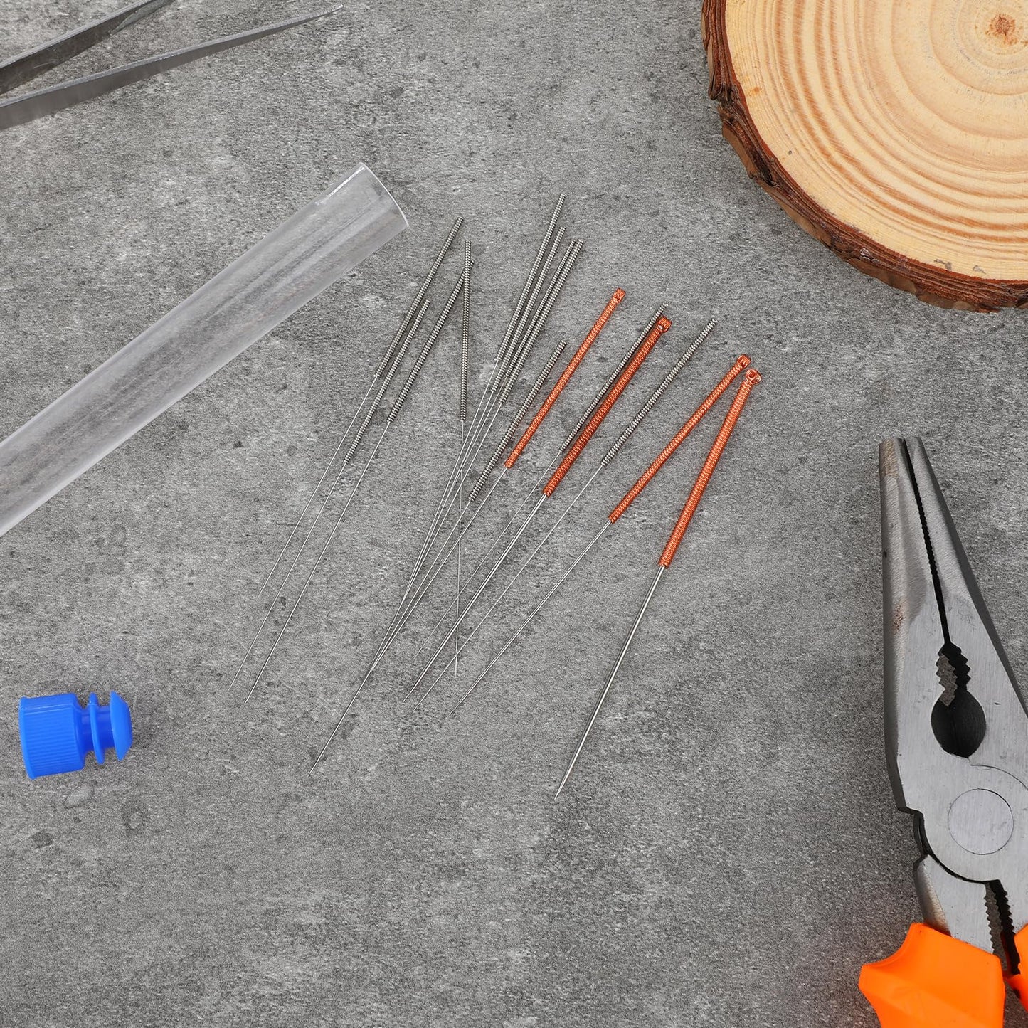 3D Printer Nozzle Cleaning Kit, 10 Pcs Stainless Steel Nozzle Cleaning Needles 0.15/0.2/0.25/0.3/0.35/0.4/0.5/0.6/0.8/1.0mm for 3D Printer Accessories
