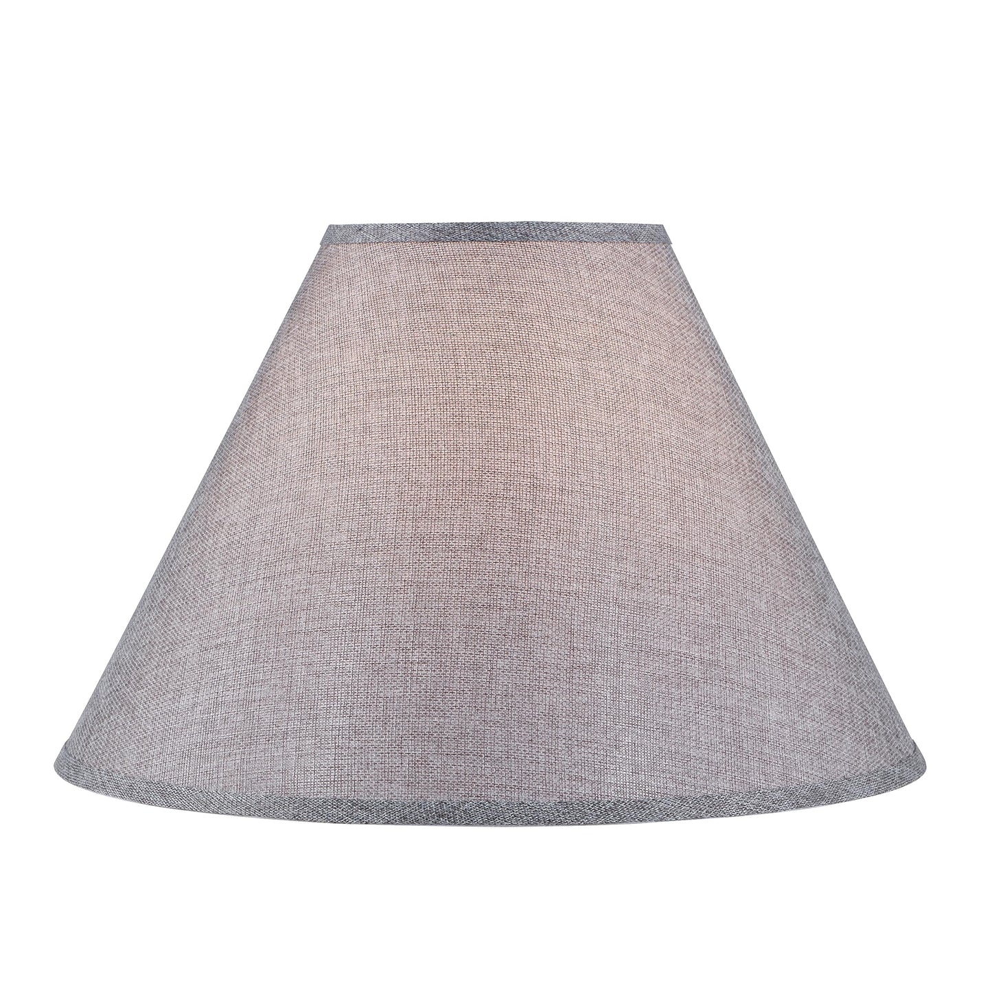 Aspen Creative Lamp Shade, Transitional Hardback Empire, Steel Gray, 18in wide, Model 32774, Material: Burlap