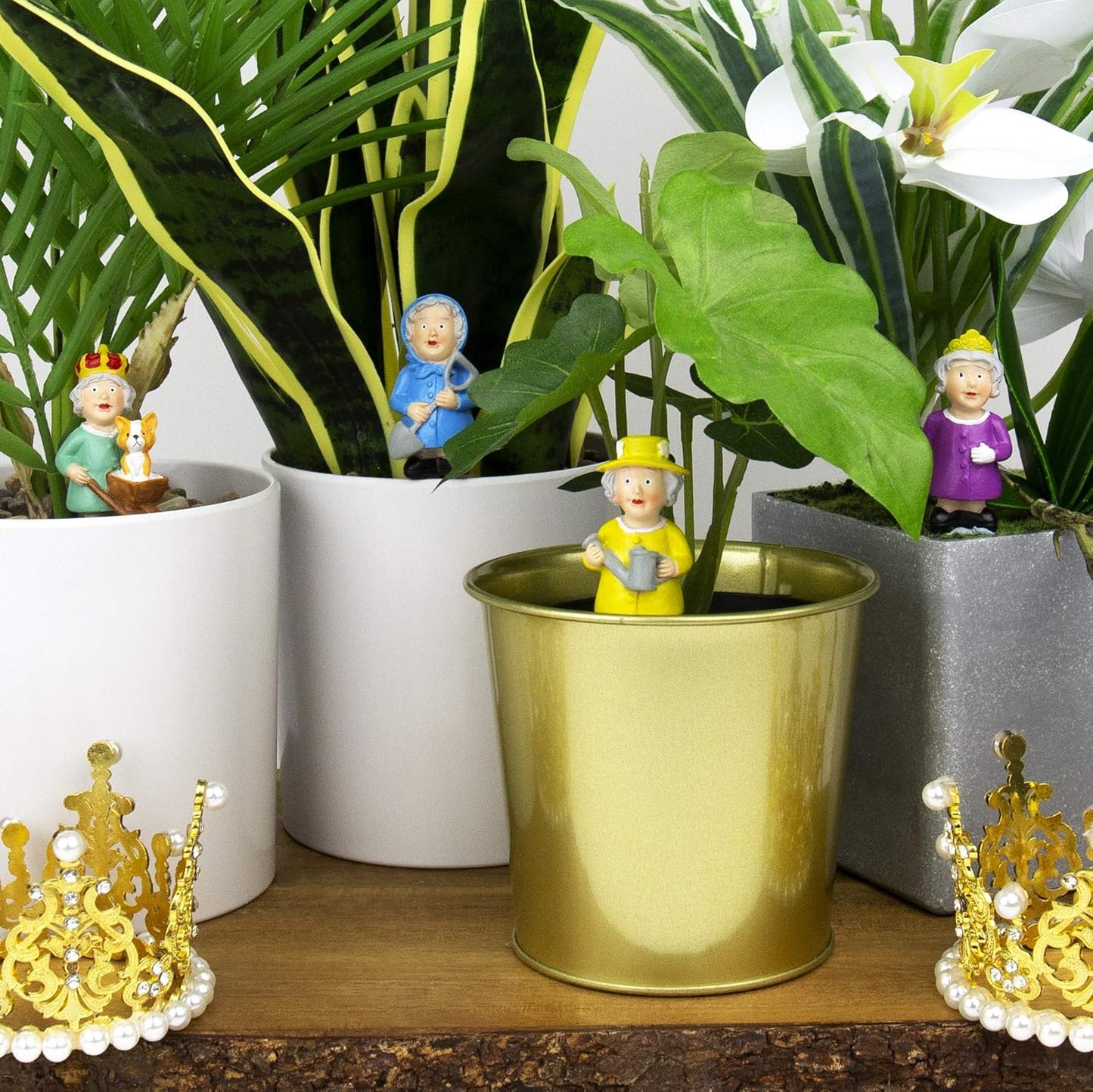 Gift Republic Royal Family Plant Markers - Set of 4