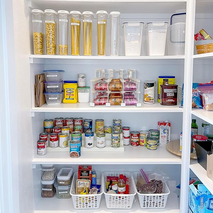 FIFO Can Tracker 3-Pack - 3-Tier Rotating Food Can Organizer for Pantry, Expandable Soda Can Storage for Kitchen, Holds 54 Cans of Food or Soda