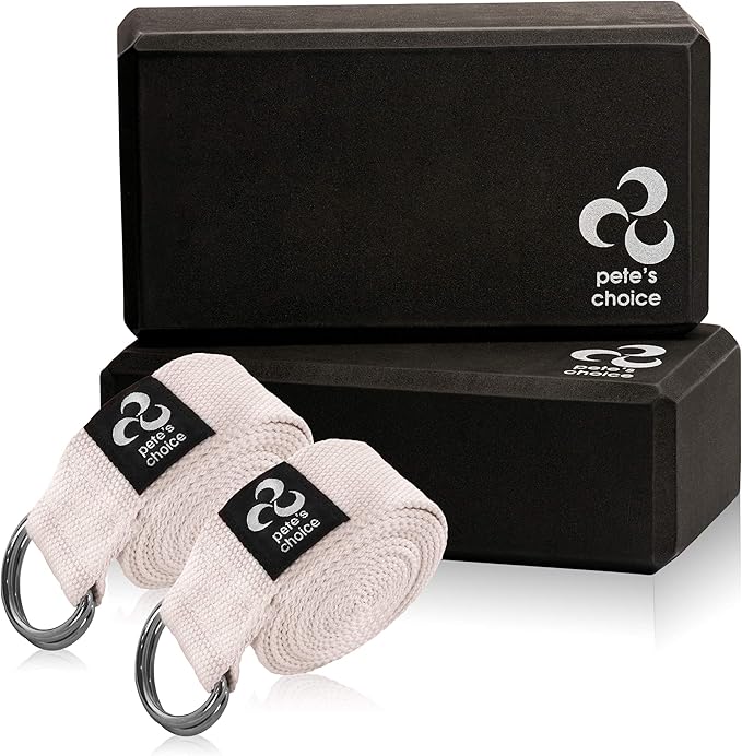 2-PACK or 5-PACK Yoga Exercise Adjustable Straps 8Ft | BONUS eBook | with Durable D-Ring For Pilates & Gym Workouts | Hold...