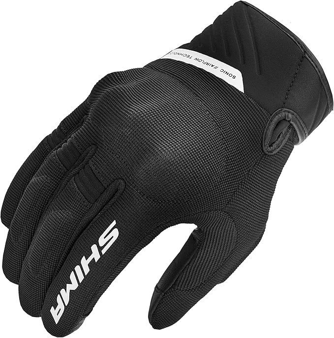 SHIMA Sonic Motorcycle Gloves Men Women Textile Leather Short Summer Biker Armoured Protectors Powersports Motorsport
