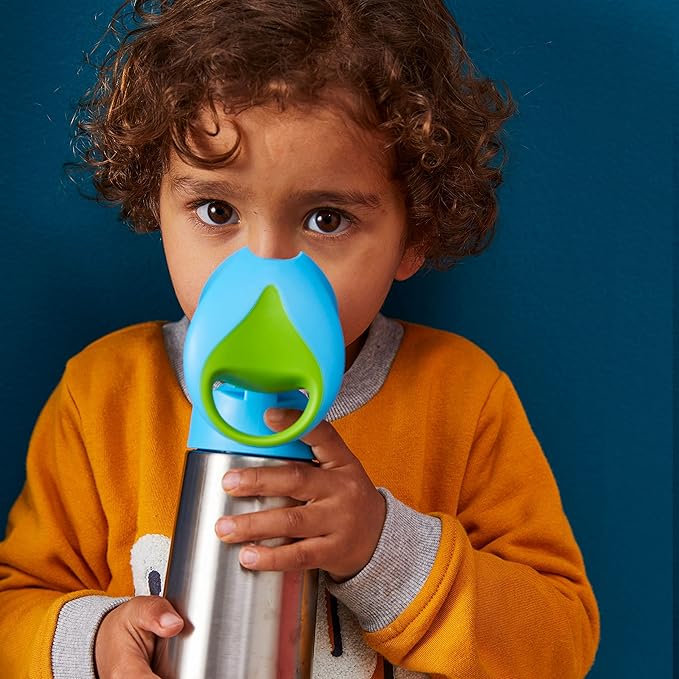 b.box 12 oz Insulated Water Bottle - Keeps Drinks Cold 8 Hours, Warm 6 Hours, Triple Wall Stainless Steel Kids Water Bottle w/Free Flow Silicone Straw, Leakproof & Dishwasher Safe