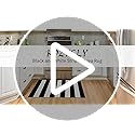 KOZYFLY Black and White Area Rug 27.5x43 Inches Striped Front Door Rug Cotton Washable Indoor Outdoor Rug Doormats Outdoor...