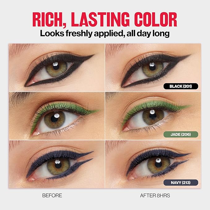 REVLON ColorStay Pencil Waterproof Eyeliner, Smudge-Proof, Eye Makeup with Built-In Sharpener, 214 Grape, 0.01 oz