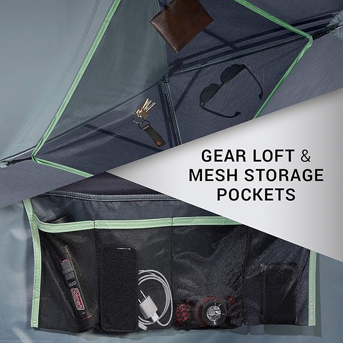 Coleman Skydome Tent with 5 Minute Setup,Weatherproof Tent with Rainfly & Carry Bag, 20% More Headroom Than Traditional Canopies