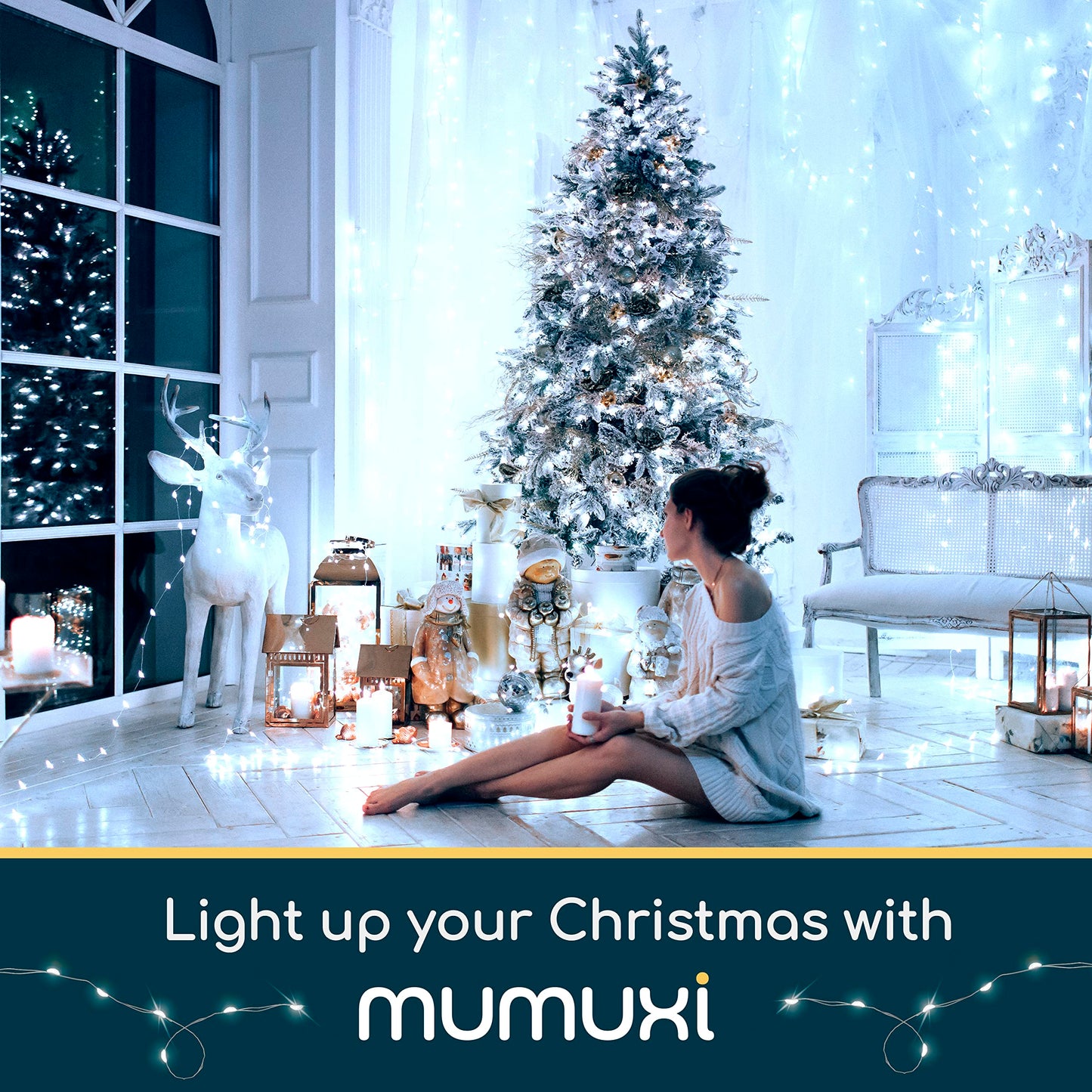 Mumuxi 24 Pack 7.2Ft Led Fairy Lights, Battery Operated Mini String Lights, Cool White, Perfect For Weddings, Parties, And Home Decor