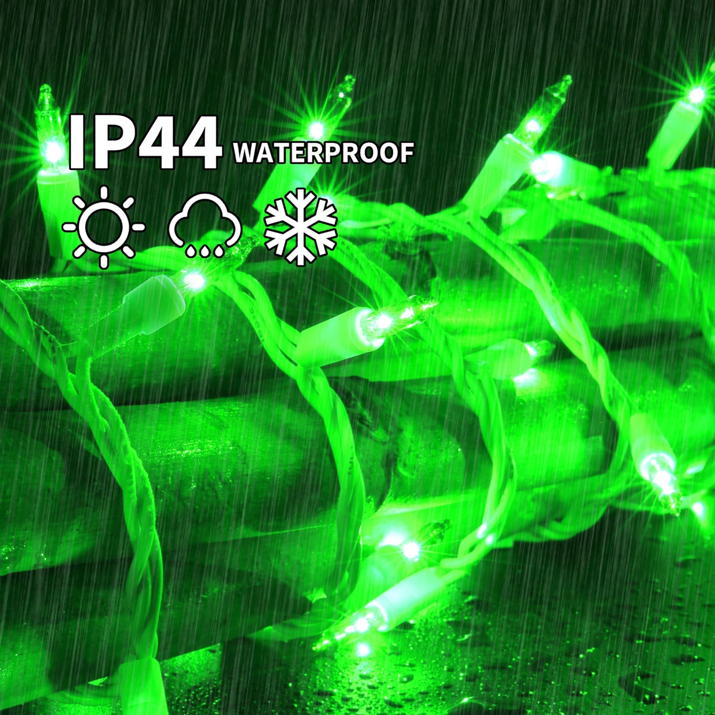 Lamphome Green St PatrickS Day Decorations Lights  100 Count 19.6 Feet Incandescent Bulb Mini String Lights For Indoor Christmas Tree Garland Birthday Wedding Party Festival Decoration  White Wire