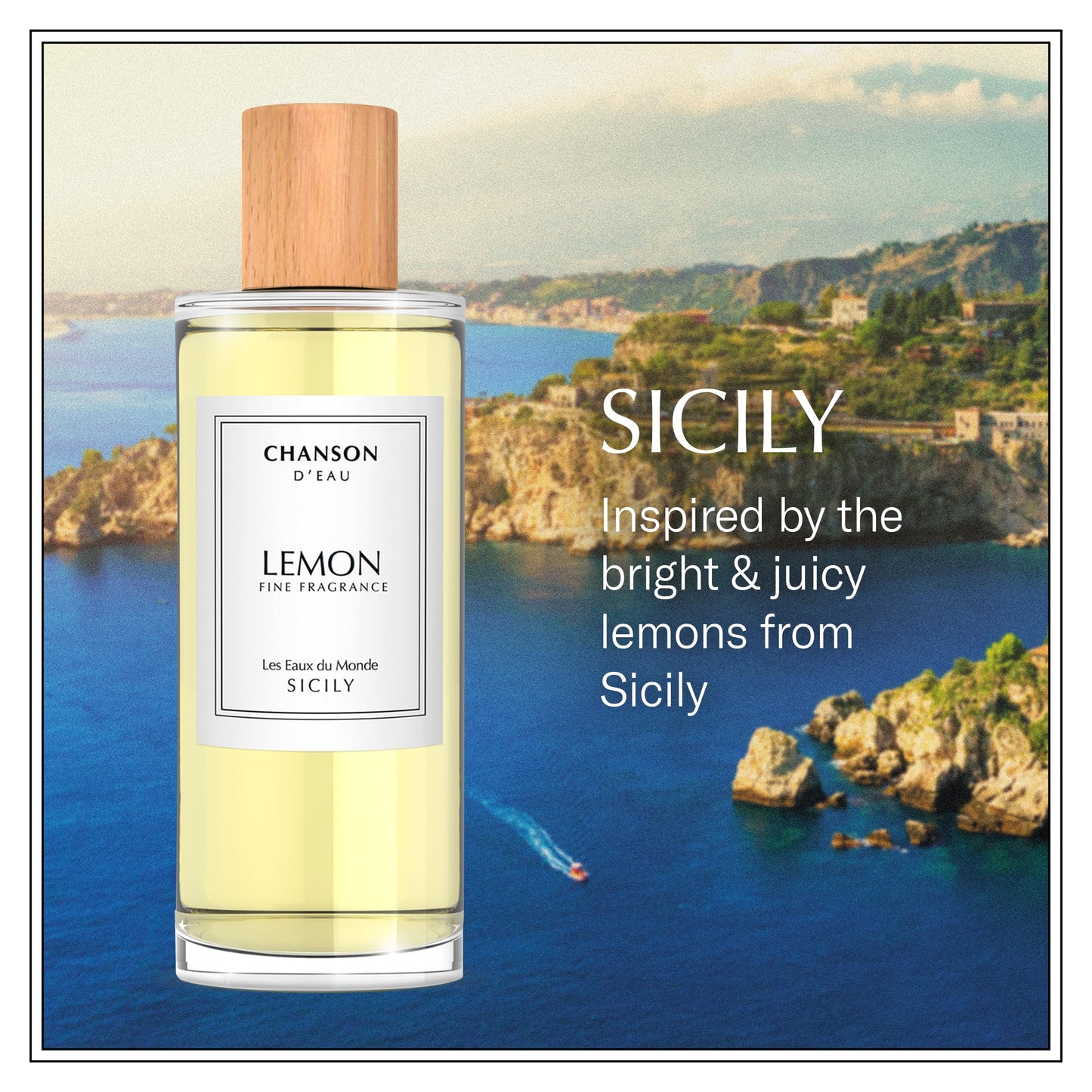 Chanson Lemon Eau de Toilette 3.4 fl oz (Pack of 1), Notes of Lemon, Orange Blossom, and Cedar, Women's Fragrance, Long Lasting, Everyday Fragrance, Travel Size