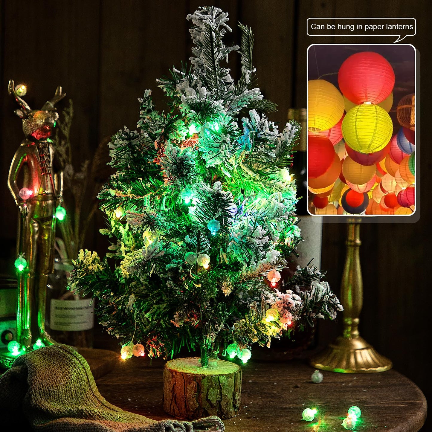 ZGWJ Mini LED Lights for Party Decorations, 200 Pcs, Glow Steadily White, Model A01-Mini, Plastic