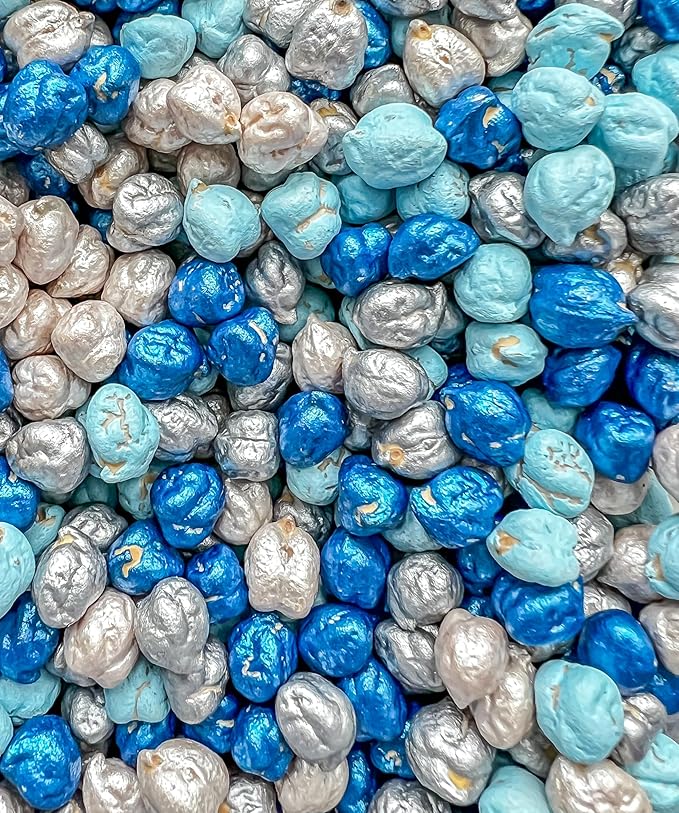 Colored Chickpeas for Sensory Play and Sensory Bins - Many Different Seasonal Colors (2 Cups, Winter 2)