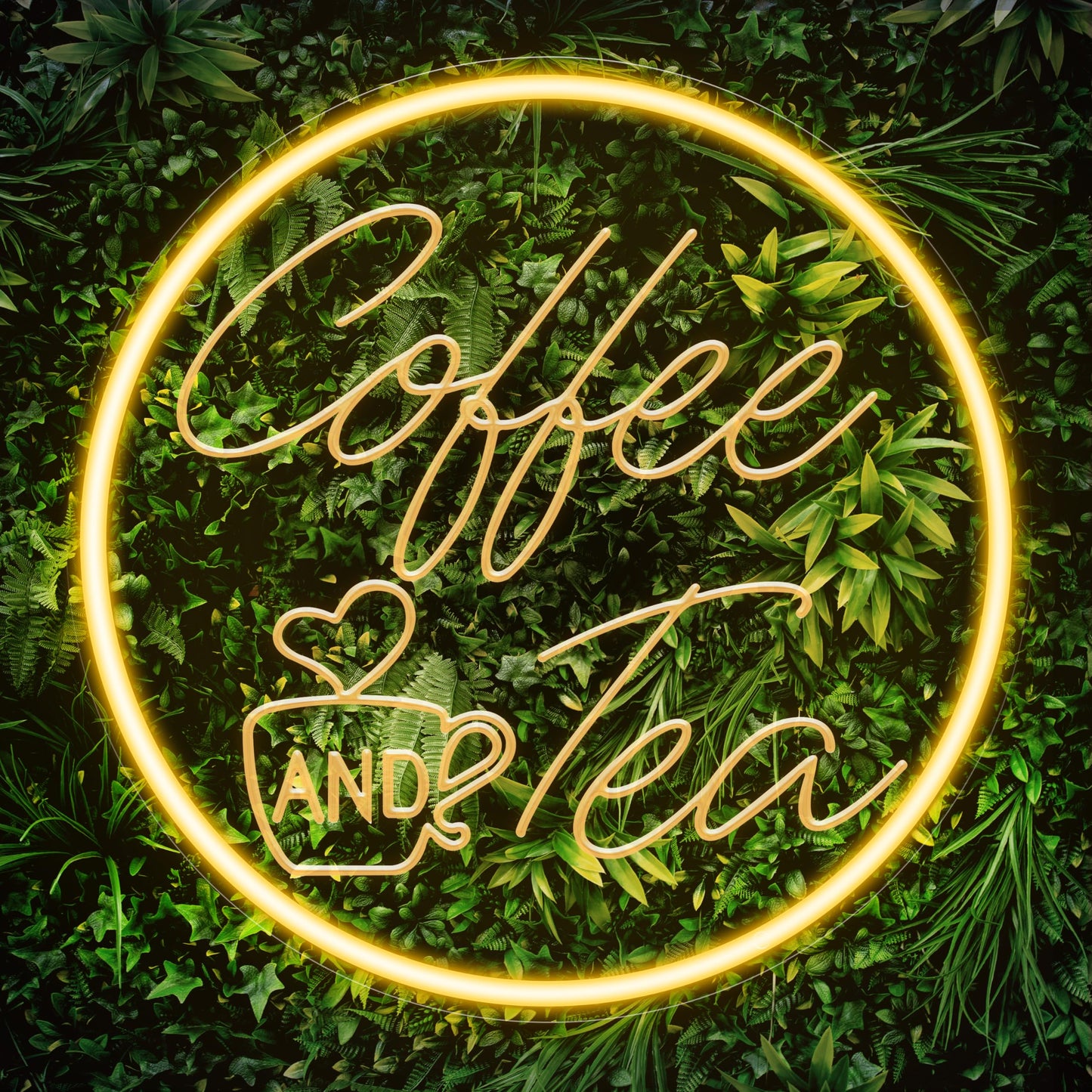 Kavaas Coffee And Tea Neon Signs 11.8X 11.8  3D Carved Coffee Neon Sign For Cafe Station  Tea Bar  Kitchen Decoration - Best Gifts For Birthday  Housewarming  Christmas